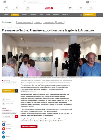 Fresnay-sur-Sarthe : Première exposition dans la galerie L’Artmature Fresnay-sur-Sarthe : Première exposition dans la galerie L’Artmature de Ouest France