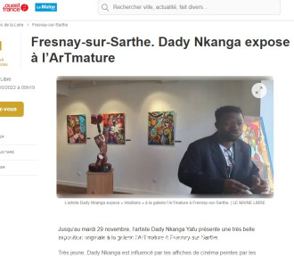 Dady Nkanga expose à l’ArTmature de Ouest France
